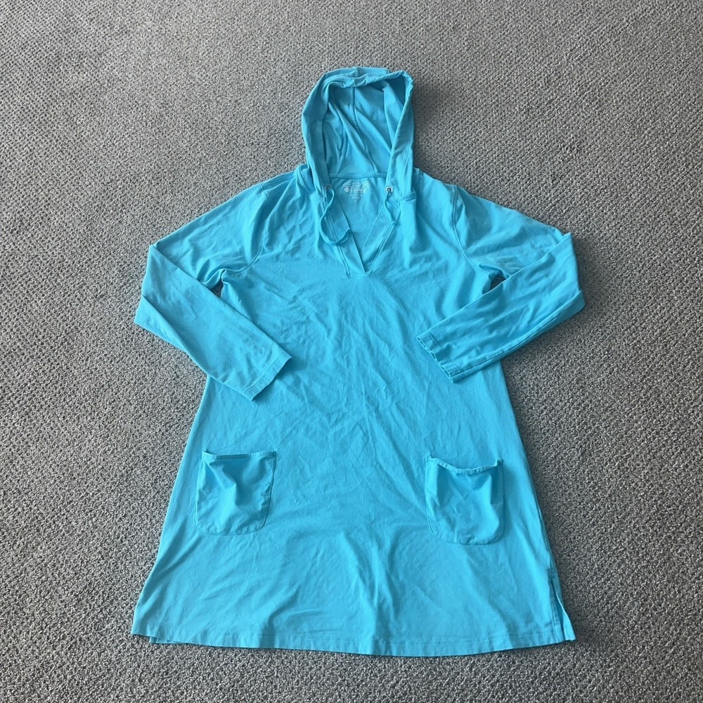 Women's COOLIBAR Beach Coverup. Hoodie Sweatshirt, Large: UPF 50+ Swim